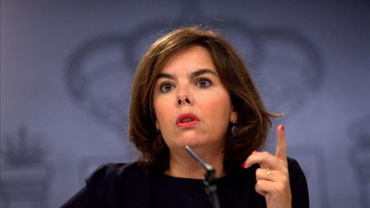 La vicepresidenta, Soraya Sáenz de Santamaría, en una imagen de archivo.