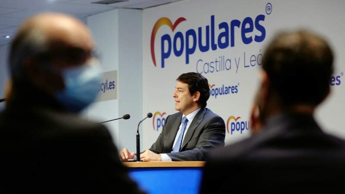 El presidente de la Junta y del PP de Castilla y León, Alfonso Fernández Mañueco, ayer. NACHO GALLEGO