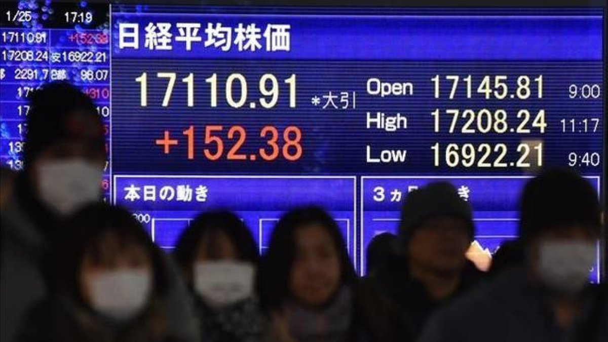 La bolsa de Tokio.