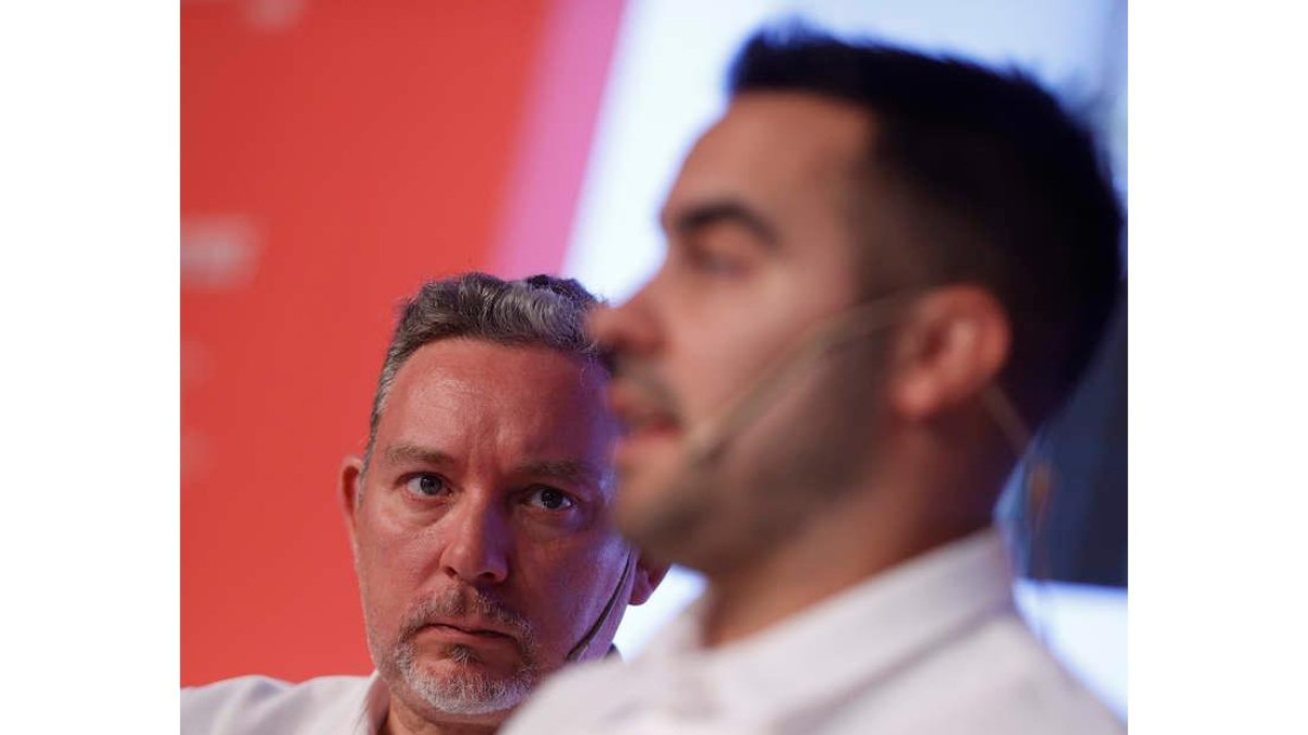 Albert Adriá y David Gil durante la presentación del libro