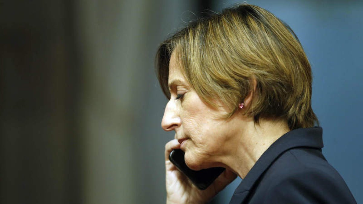 La presidenta del Parlamento catalán, Carme Forcadell. ANDREU DALMAU
