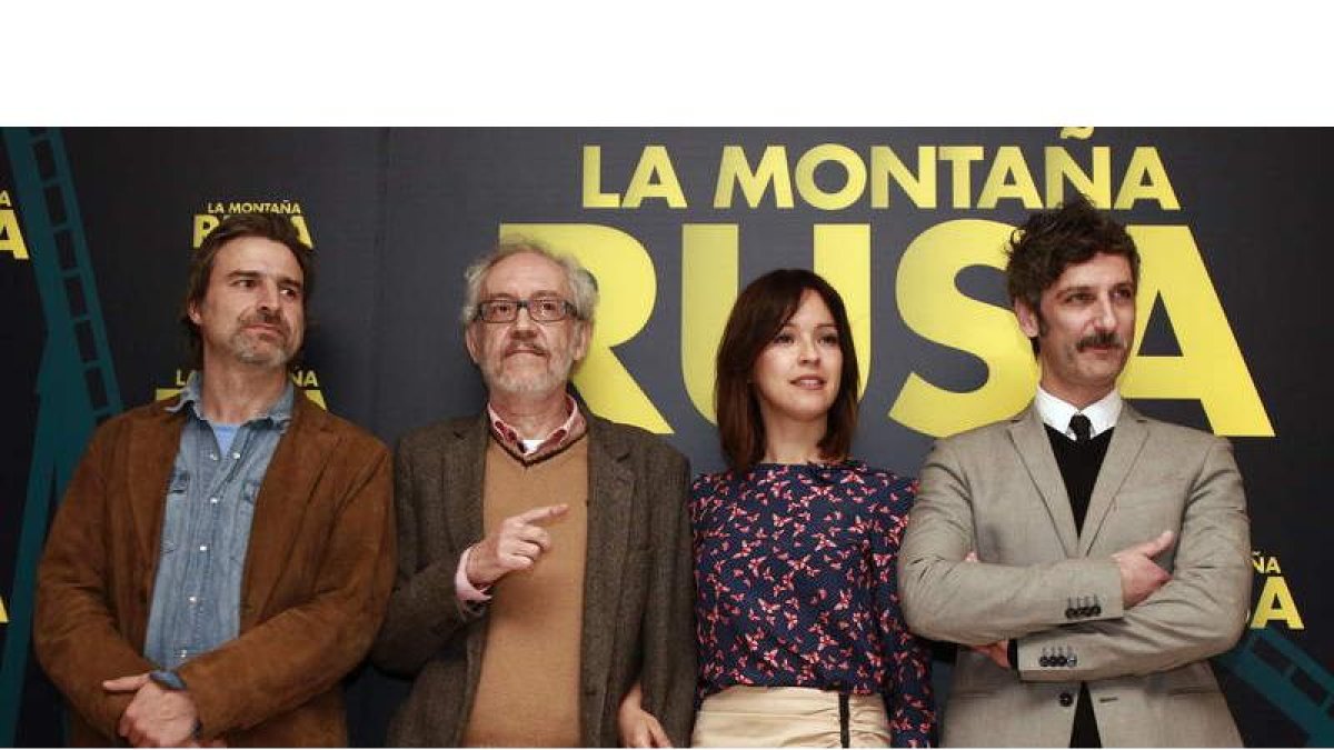 Alberto San Juan, Emilio Martínez Lázaro, Verónica Sánchez y Ernesto Alterio.