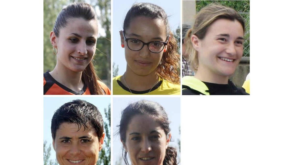Noelia Morala, Édili García, Mónica Matía, Miriam Marcos y Marta Llamazares.