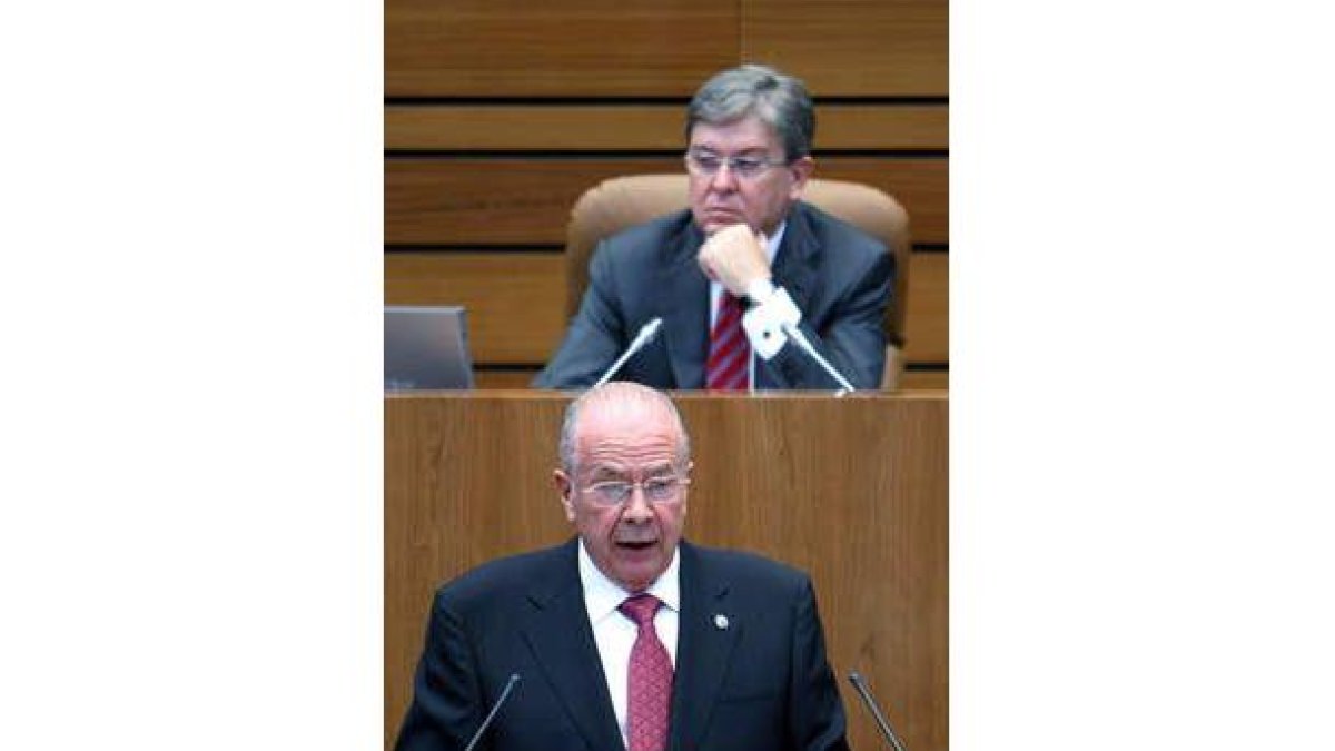 Javier Amoedo, durante su intervención en las Cortes.
