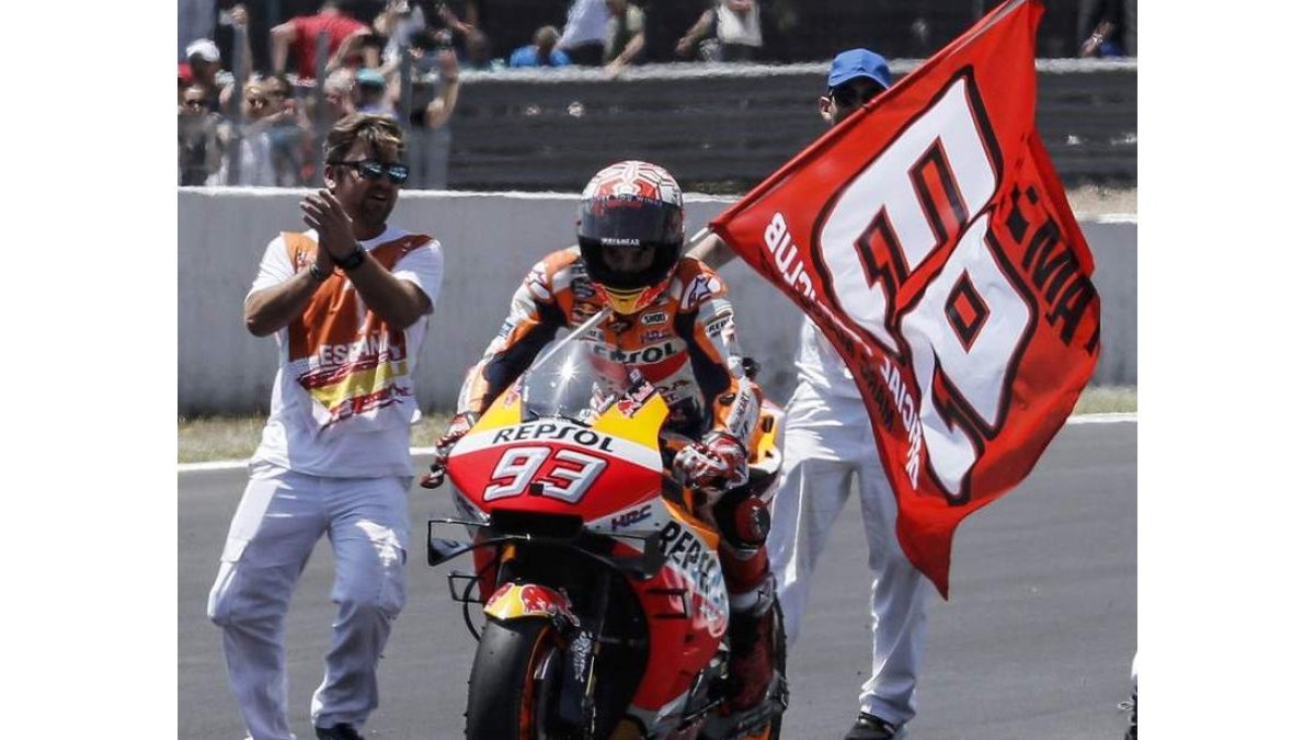 Marc Márquez se mostró intratable en Jerez. JOSÉ MANUEL VIDAL