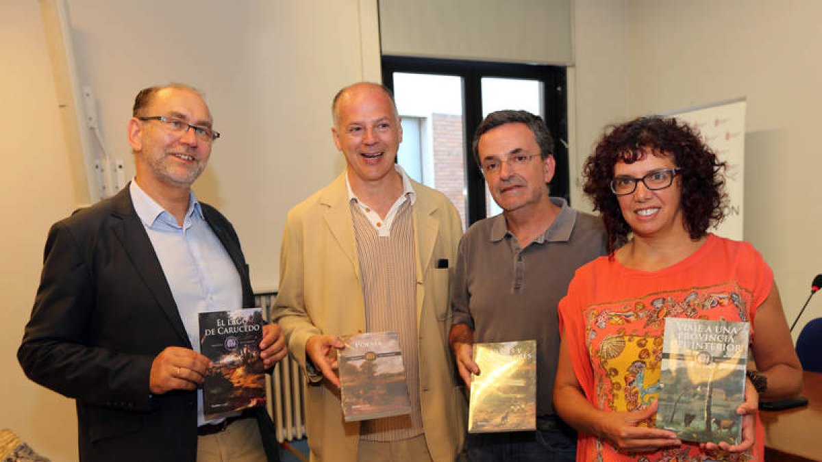 Teodoro Martínez, Valentín Carrera, Carlos Fernández y Ana Gaitero