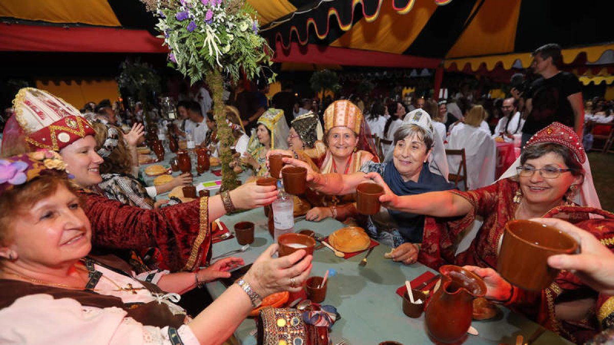 Cena medieval templaria en la edición de 2019. L. DE LA MATA