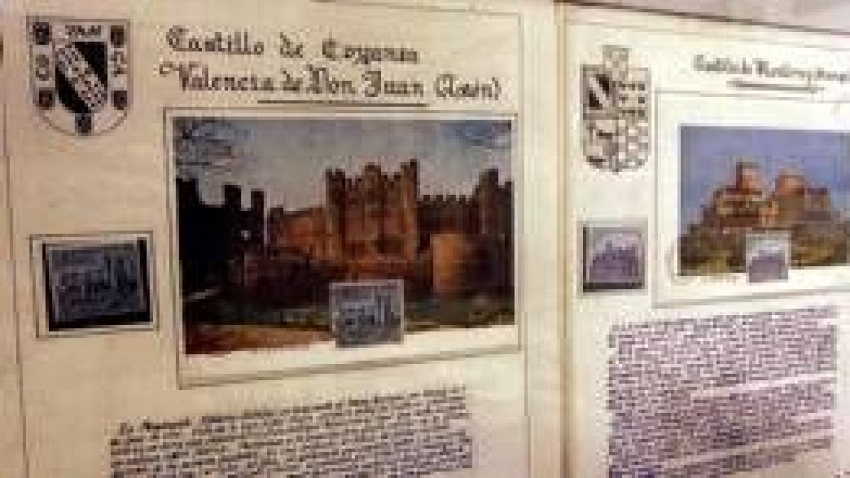 Los sellos van acompañados de información sobre cada castillo