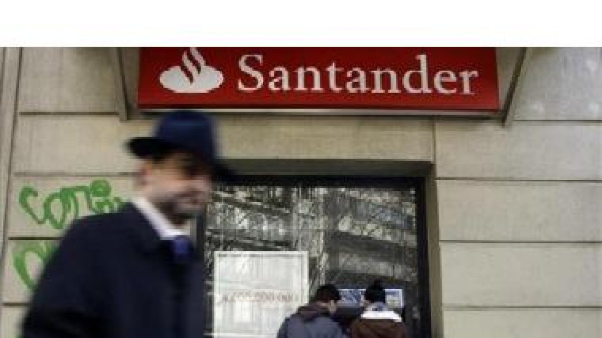 Imagen de una oficina del Santander