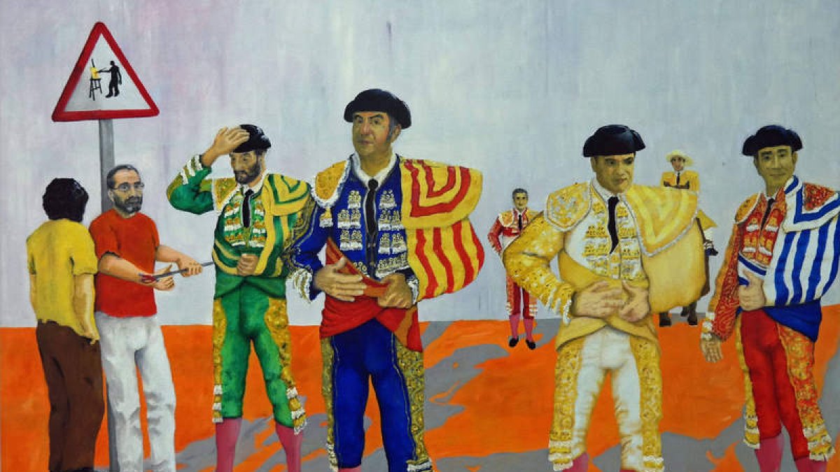 Obra de Carlos G. Aláiz que forma parte de la exposición ‘¿Dónde está León en tu obra?’. CUEVAS