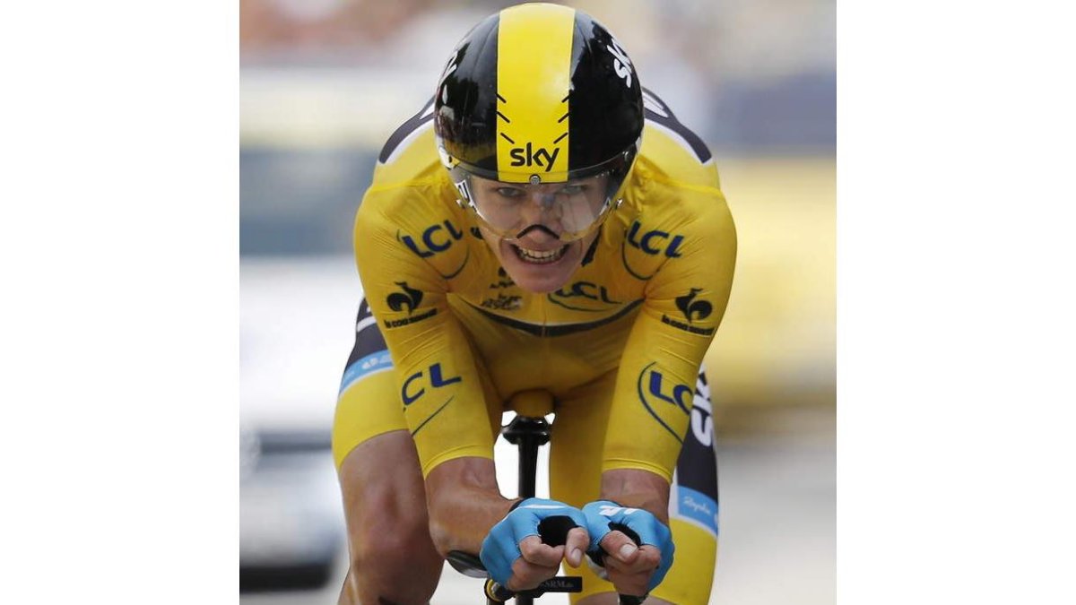 Froome durante la contrarreloj del Tour de Francia .