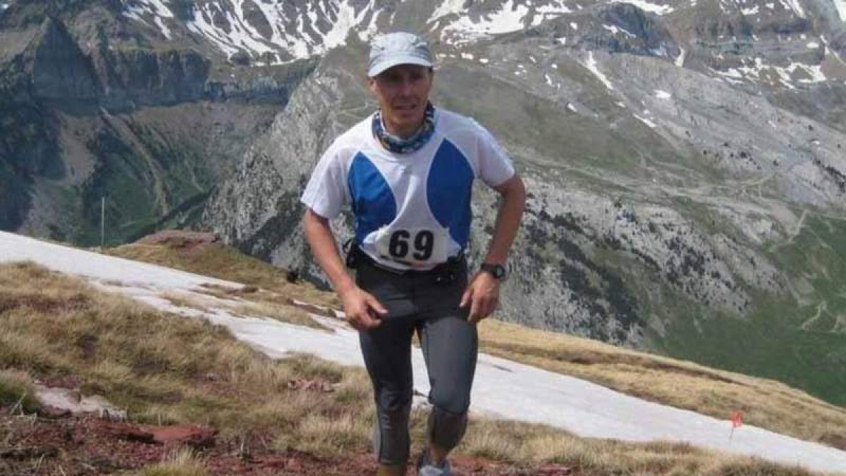 Salva Calvo, durante una reciente prueba también de montaña.