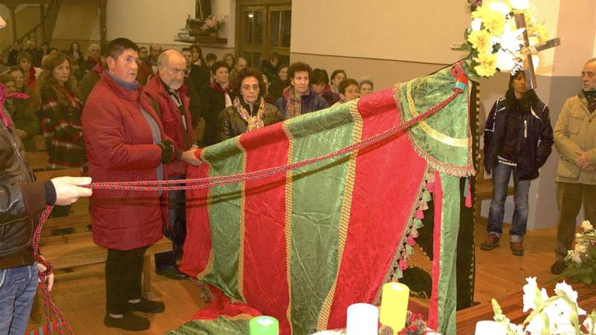 El recuperado pendón de Bercianos fue presentado el pasado 21 de diciembre.