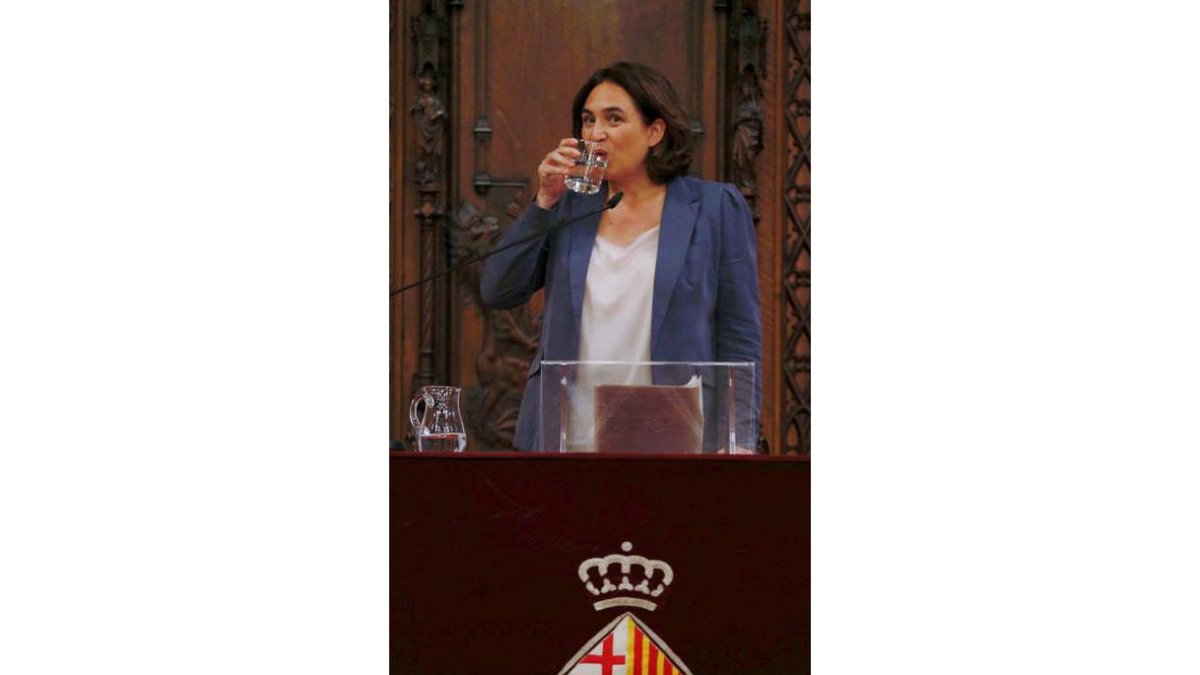 La alcaldesa de Barcelona, Ada Colau. ALEJANDRO GARCÍA
