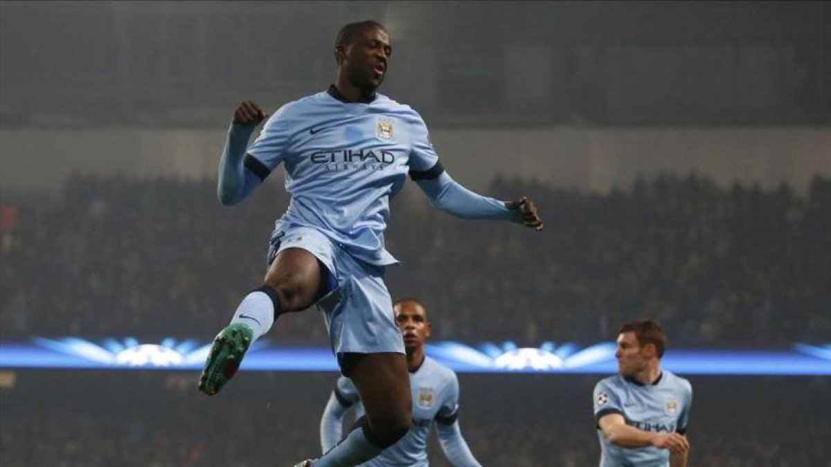 Yaya Toure, durante un encuentro con el City.