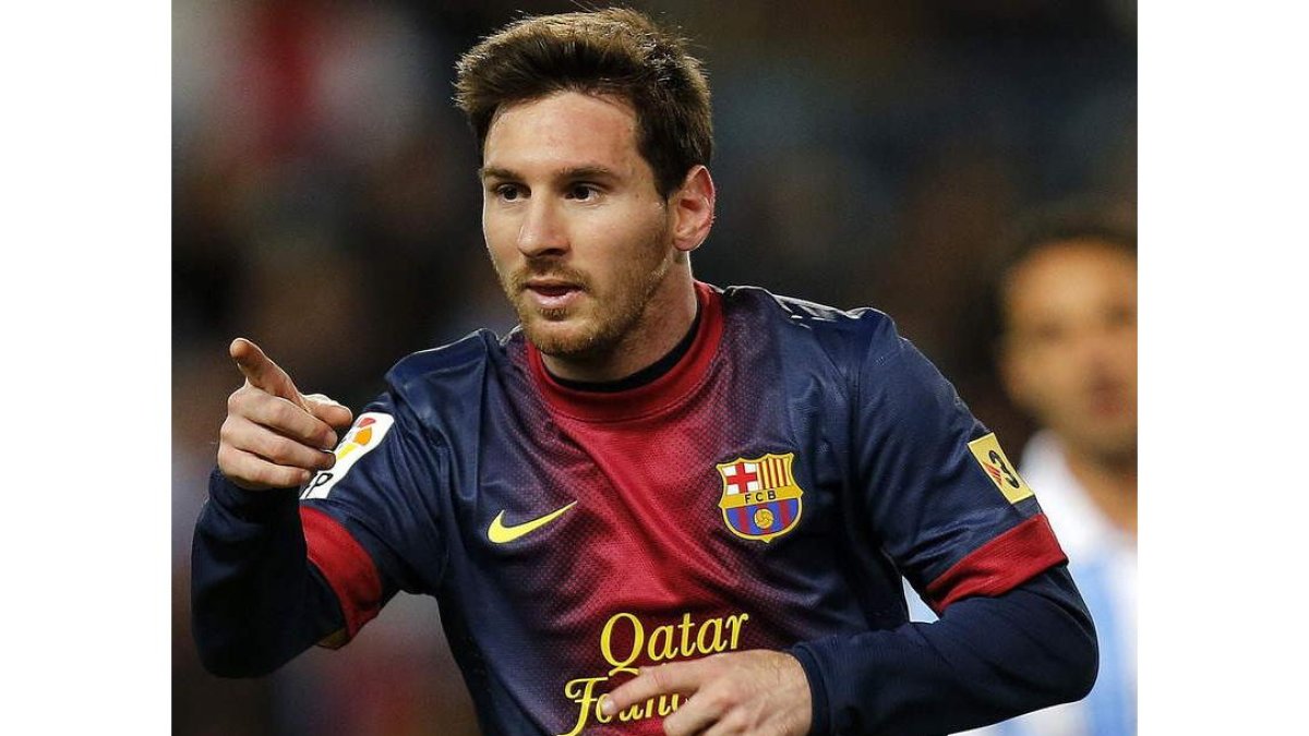El jugador argentino del Barcelona, Leo Messi.