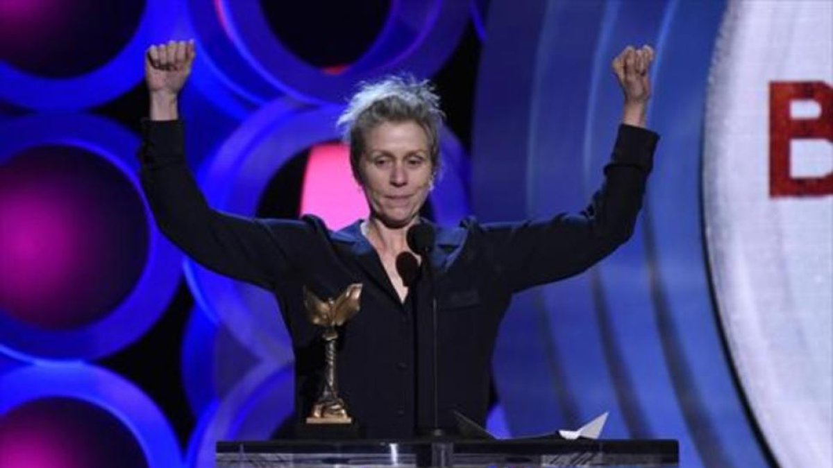 Frances McDormand, mejor actriz por Tres anuncios en las afueras.
