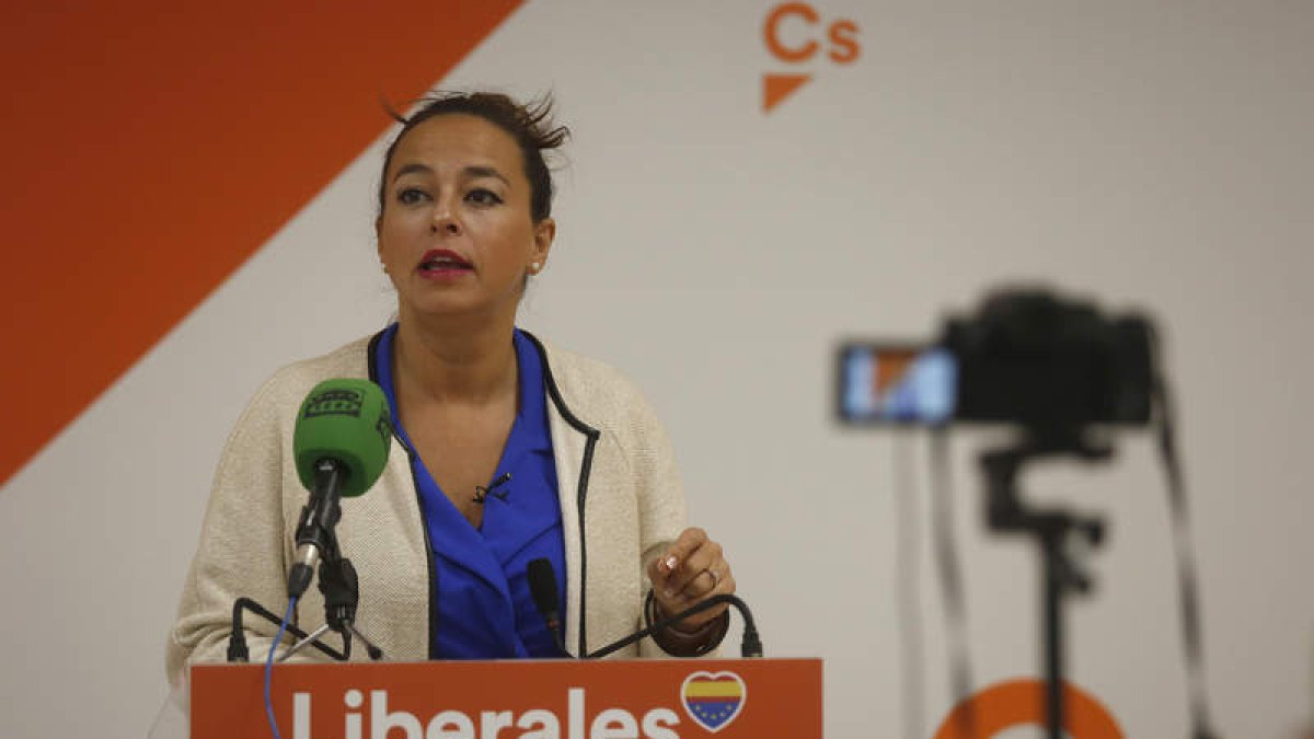 La coordinadora autonómica de Cs, Gemma Villarroel. FERNANDO OTERO