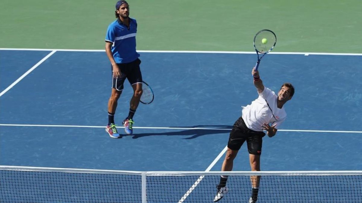 Feliciano López y Marc López, en el Abierto de EEUU