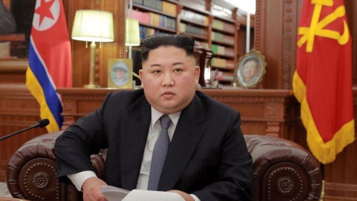 Kim Jong-un, antes del discurso de Año Nuevo del 2019. /