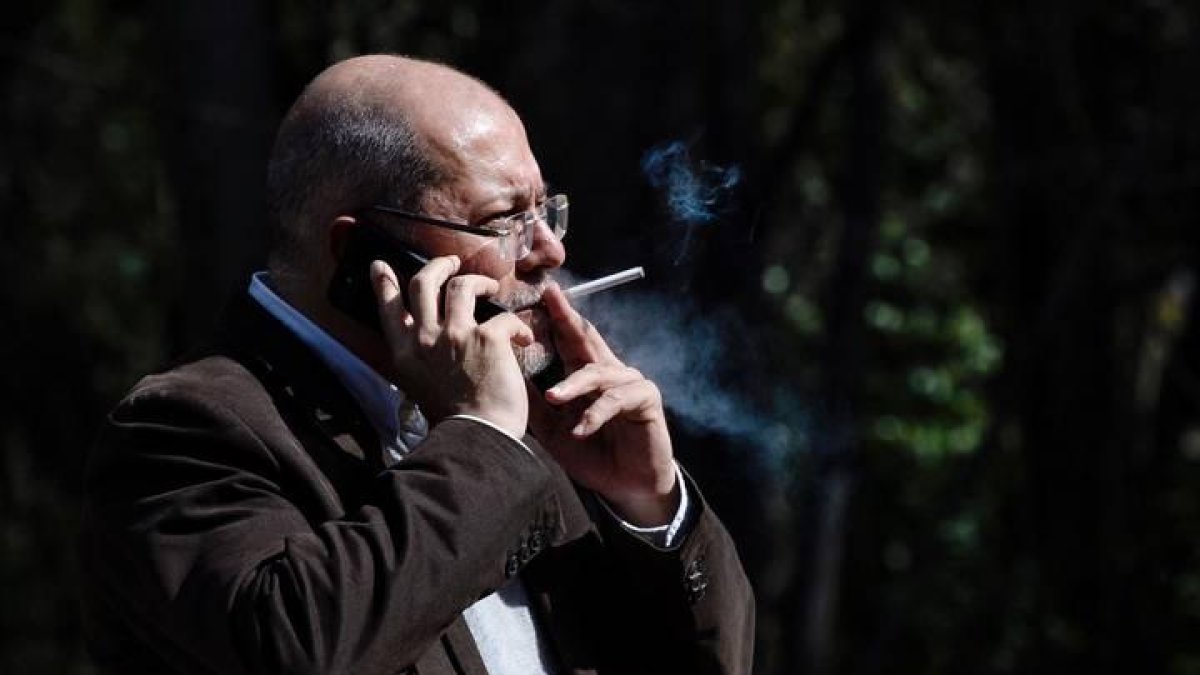 Francisco Igea ayer, tras conocer su derrota