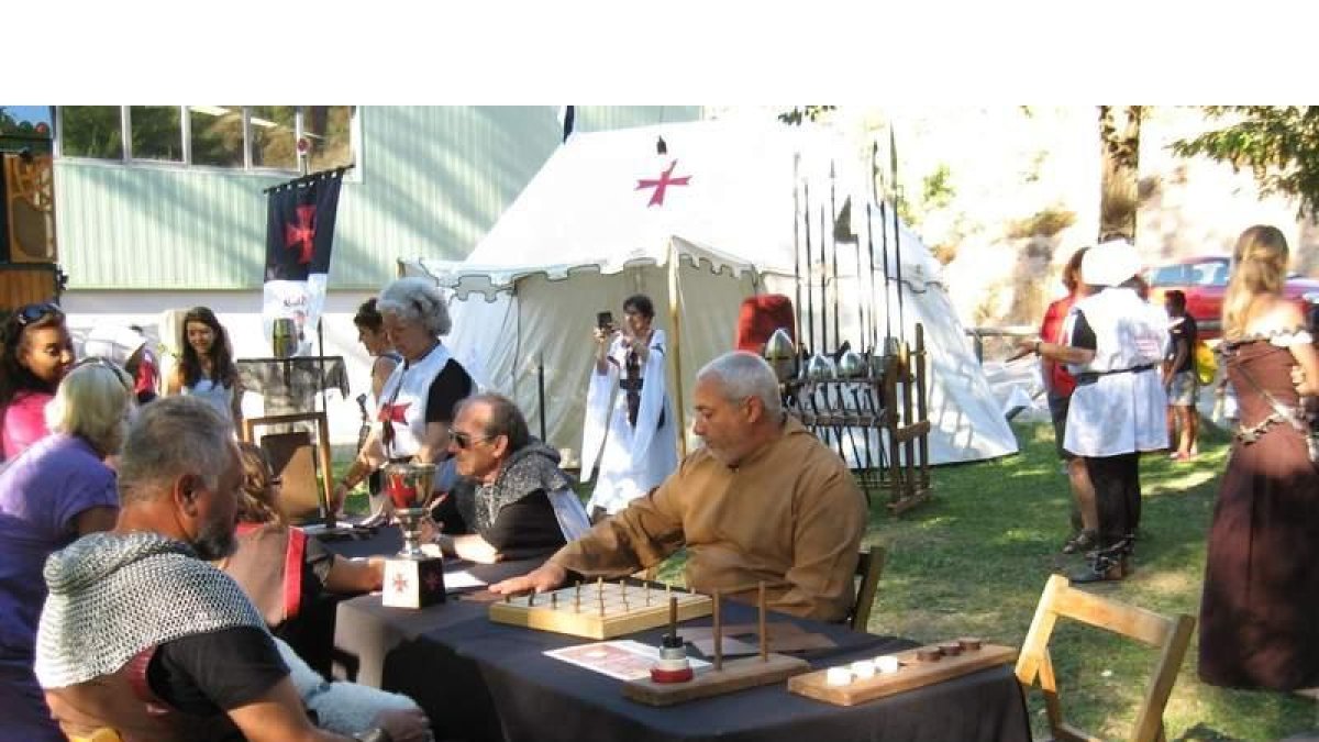 El paraje de Santamadora acogió juegos medievales.