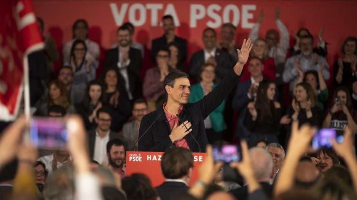 Pedro Sánchez, el pasado viernes en Castellón.