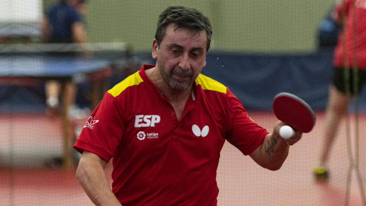 Bautista, durante un partido con la selección española. DL