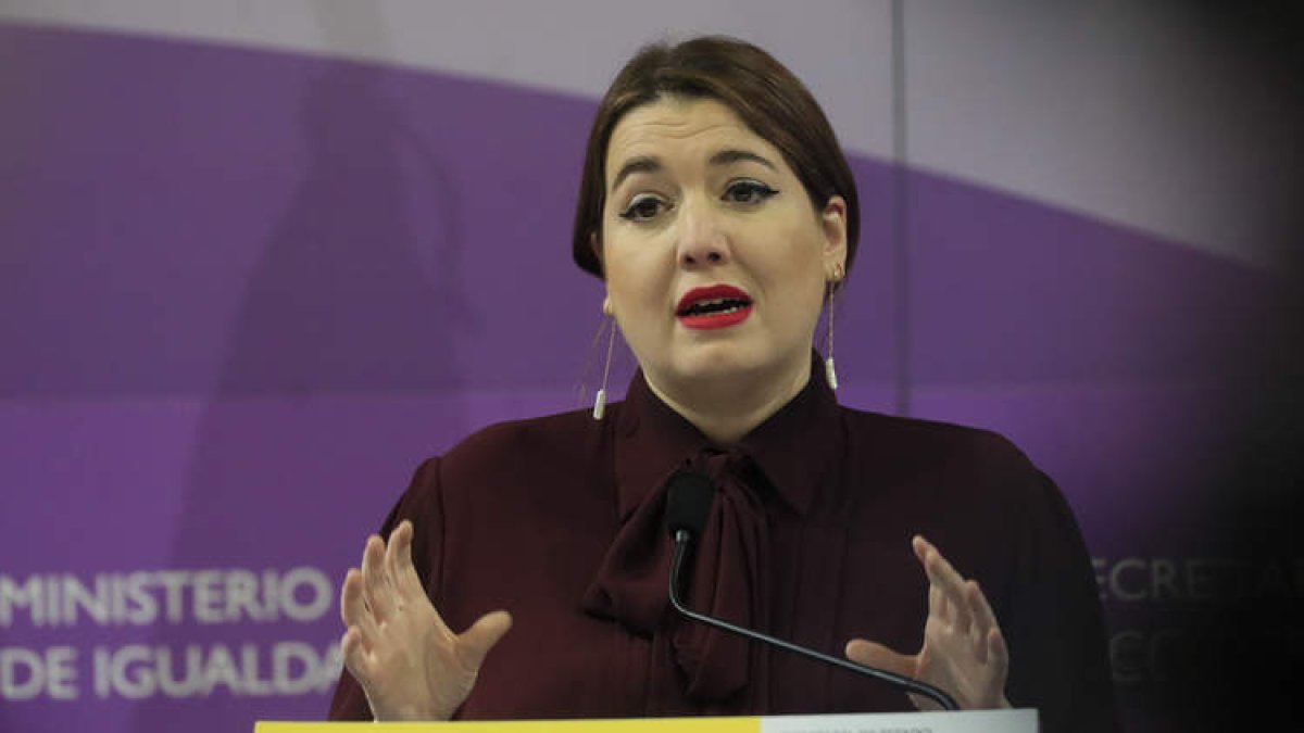 La secretaria de Estado de Igualdad, Ángela Rodríguez. FERNANDO ALVARADO