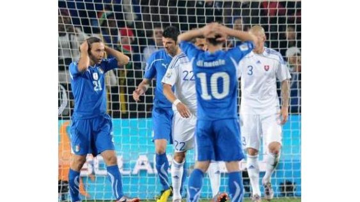 La desolación fue patente en los italianos.