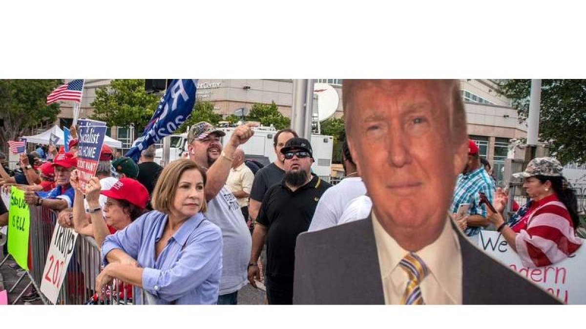 La figura de Trump no deja indiferente a nadie: tiene simpatizantes y detractores a partes iguales. GIORGIO VERA