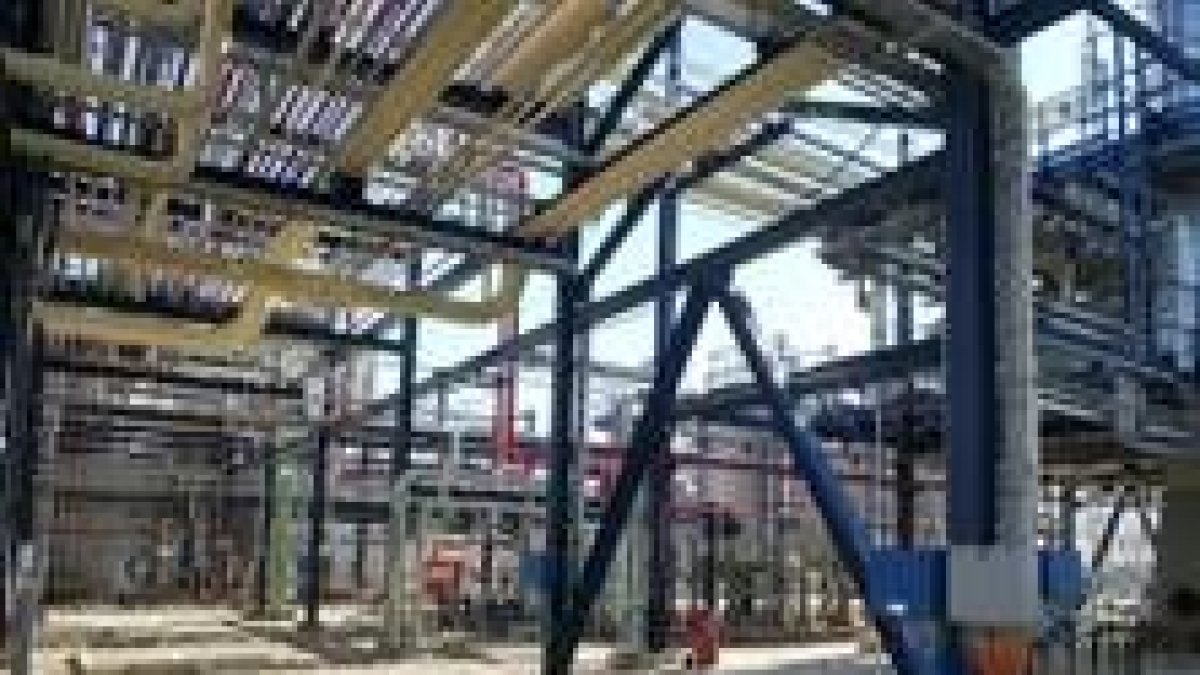 Imagen de parte de las instalaciones de Vitatene, fábrica que aún no ha comenzado a producir