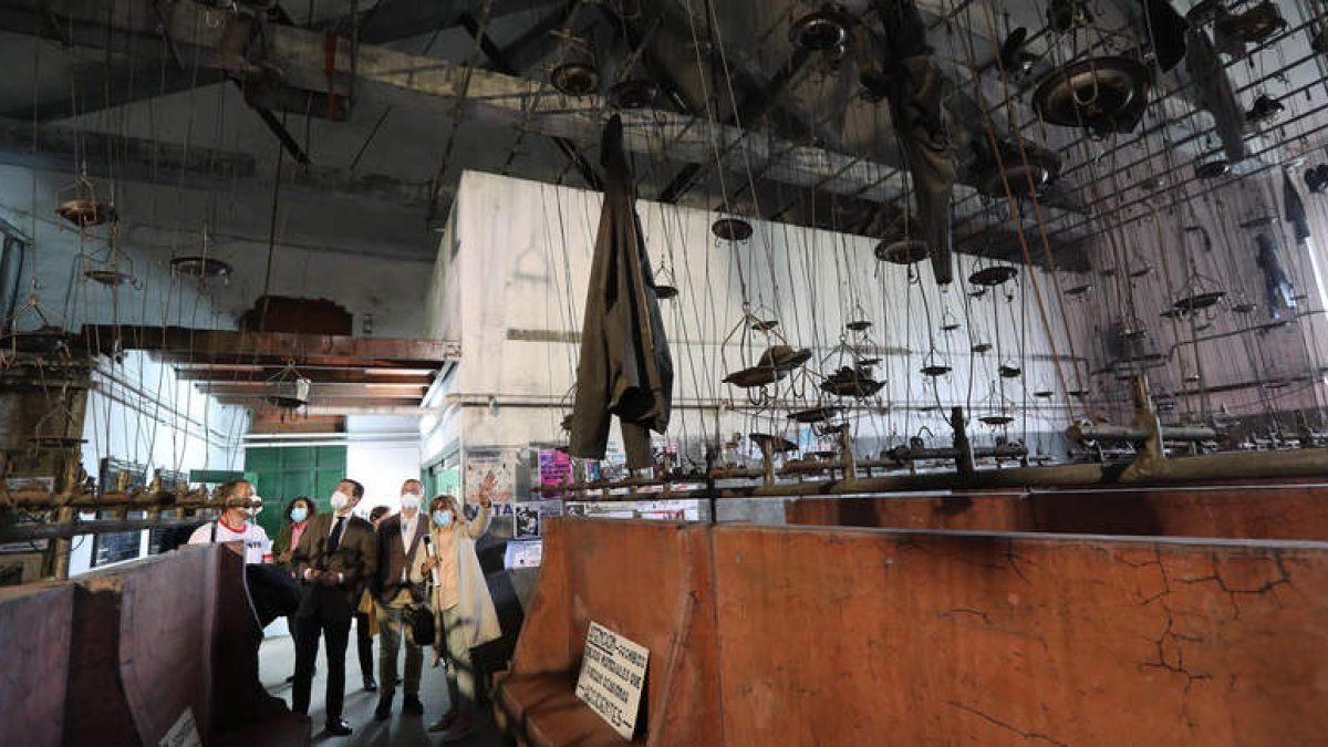 Interior del museo minero del Pozo Julia de Fabero, donde se ofrece una visión de aquellos años. ANA F. BARREDO