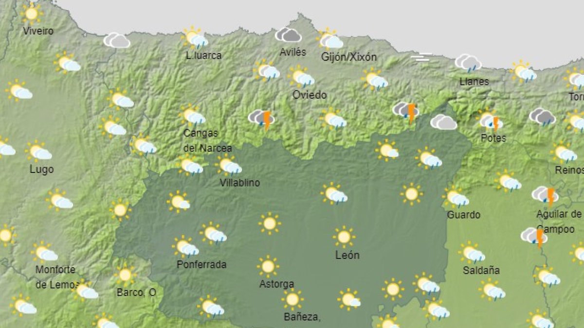 Previsión del tiempo para hoy, 29 de aggosto 2022. AEMET