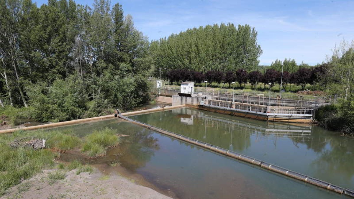 Imagen de archivo del azul del río Boeza en Bembibre. L. DE LA MATA