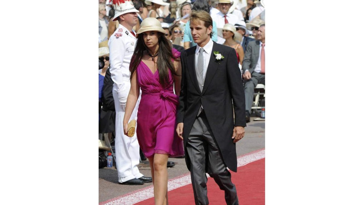 Imagen de archivo de Andrea Casiraghi junto a Tatiana Santo Domingo, en Mónaco.