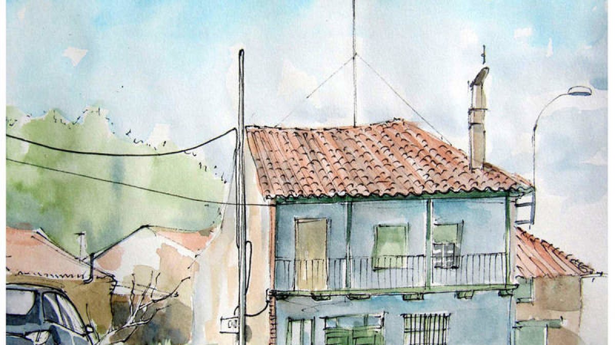 Uno de los trabajos del proyecto 'Dibujando por los pueblos'. DL