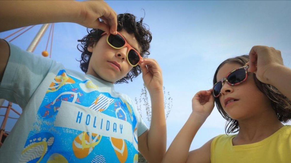Abel y Rut, con sus gafas de sol.
