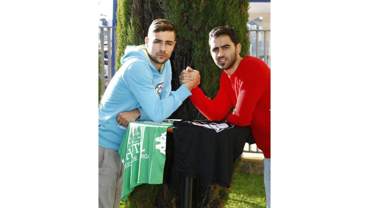 Cristian, a la izquierda, y Víctor apuestan por la deportividad en el duelo provincial, aunque tanto uno como otro confían en lograr la victoria.