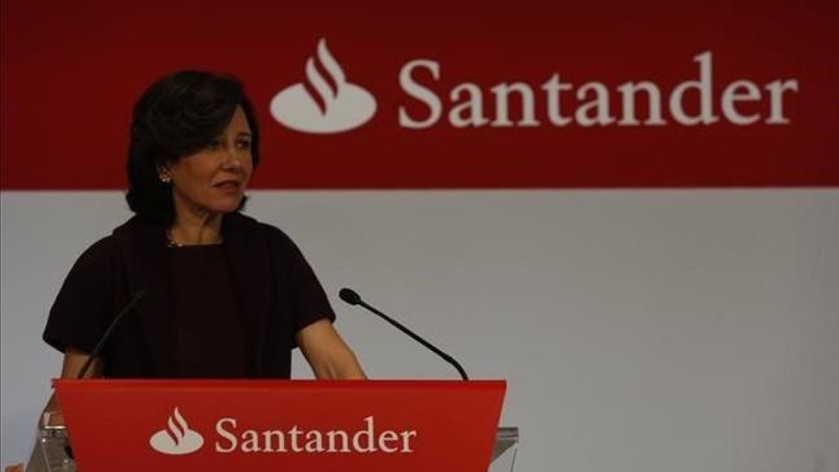 Ana Patricia Botín, presidenta del Banco Santander, en Madrid.