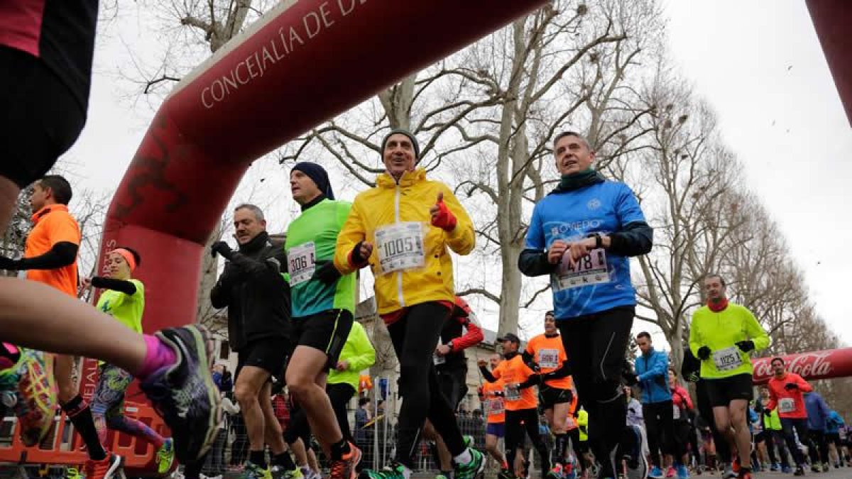 Corredores durante la última media maratón 