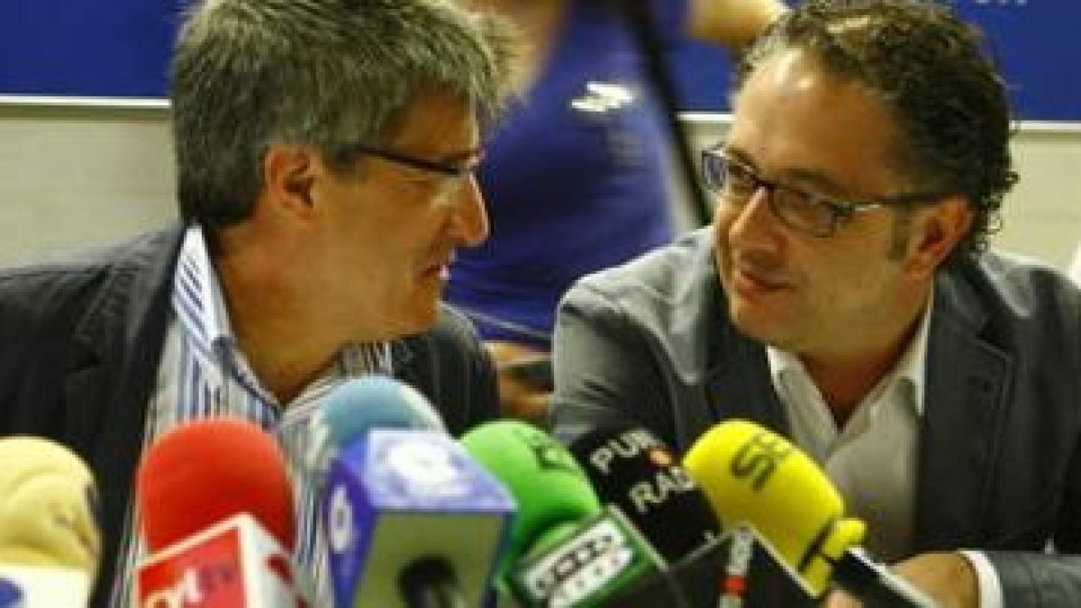 Francisco Fernández y Chamorro, en la presentación del balance de dos años de Gobierno.