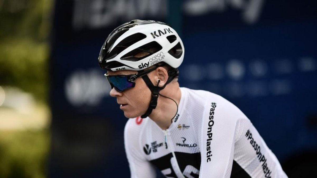 Chris Froome, el pasado miércoles por carreteras de la región francesa de la Vendée.