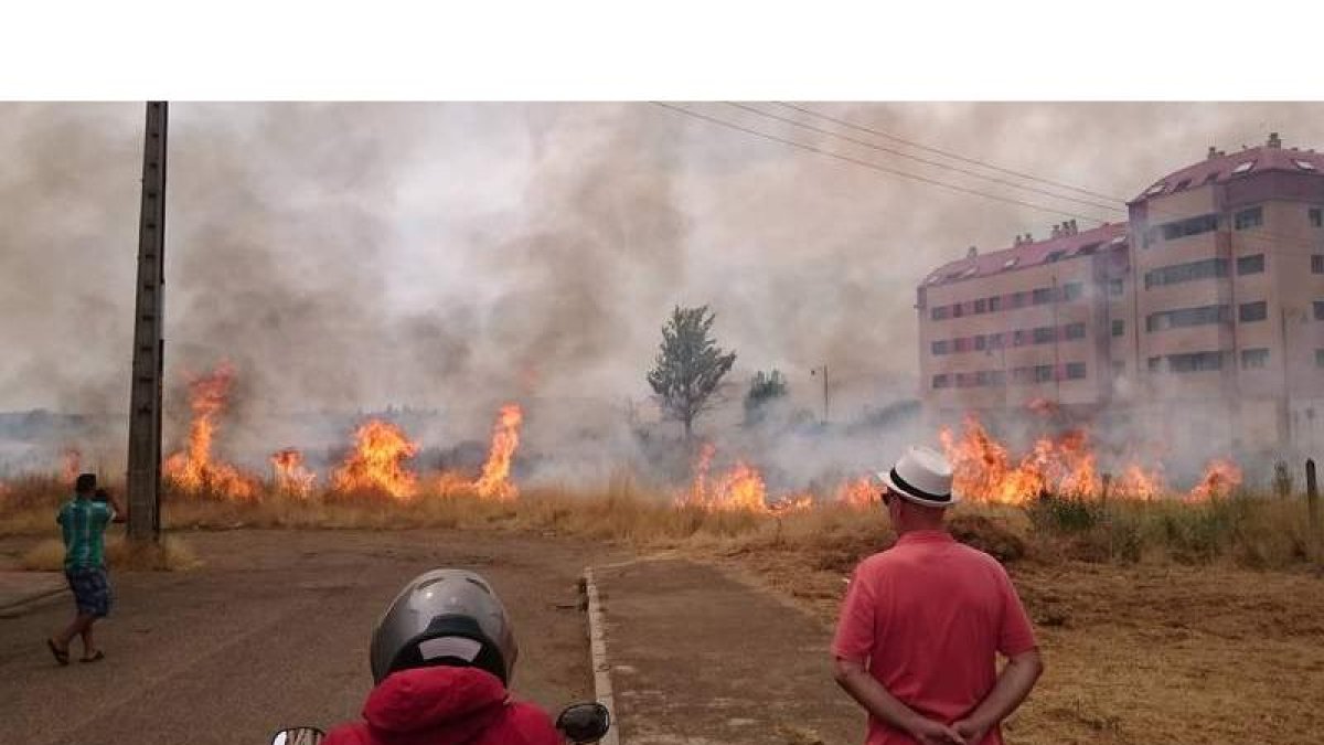 Finca que se incendió en Las Ventas