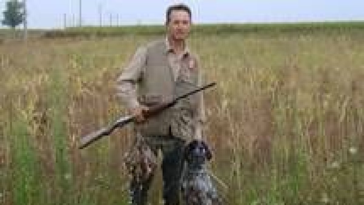 Pedro Cabezas, de Laguna de Negrillos, muestra una buena percha en la última jornada