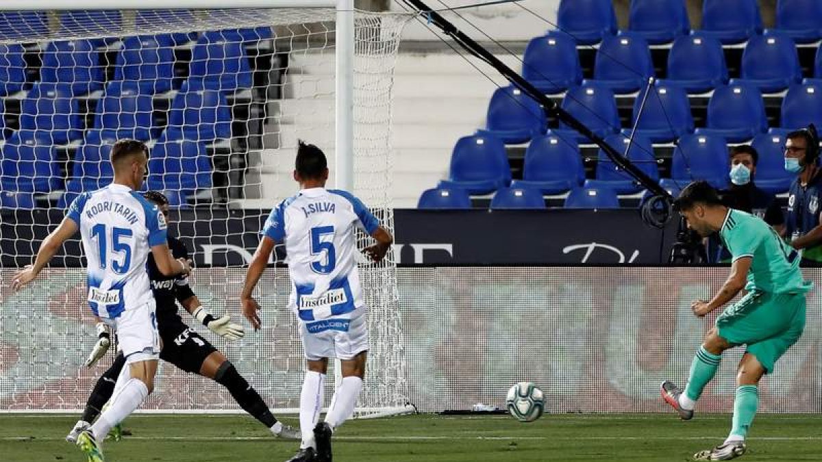 El Real Madrid no pasó del empate frente al Leganés en la última jornada de Liga. MARISCAL