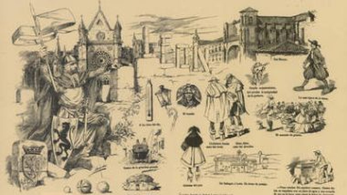 Anverso del documento, un pliego de papel grueso de 48 x 30-™5 cm. El reverso contiene un largo roma