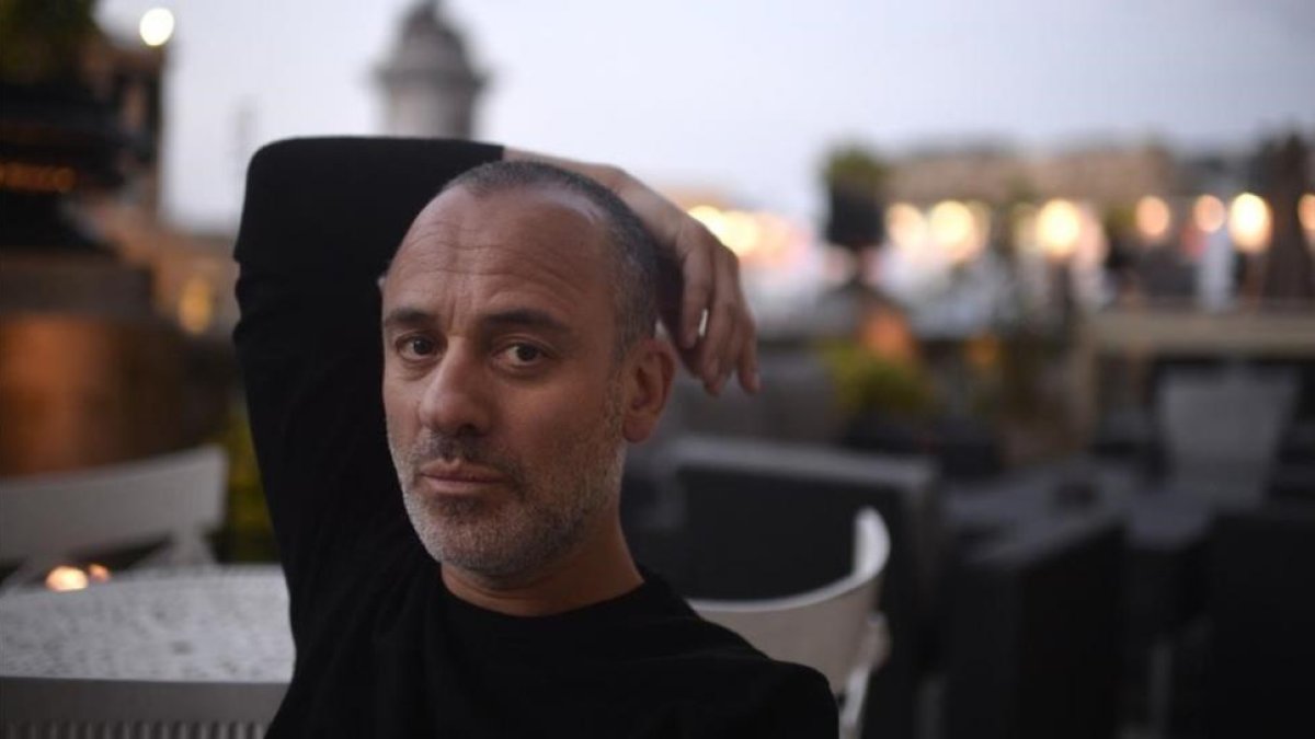 El actor Javier Gutiérrez, en el festival de San Sebastián, donde concursa con El autor.