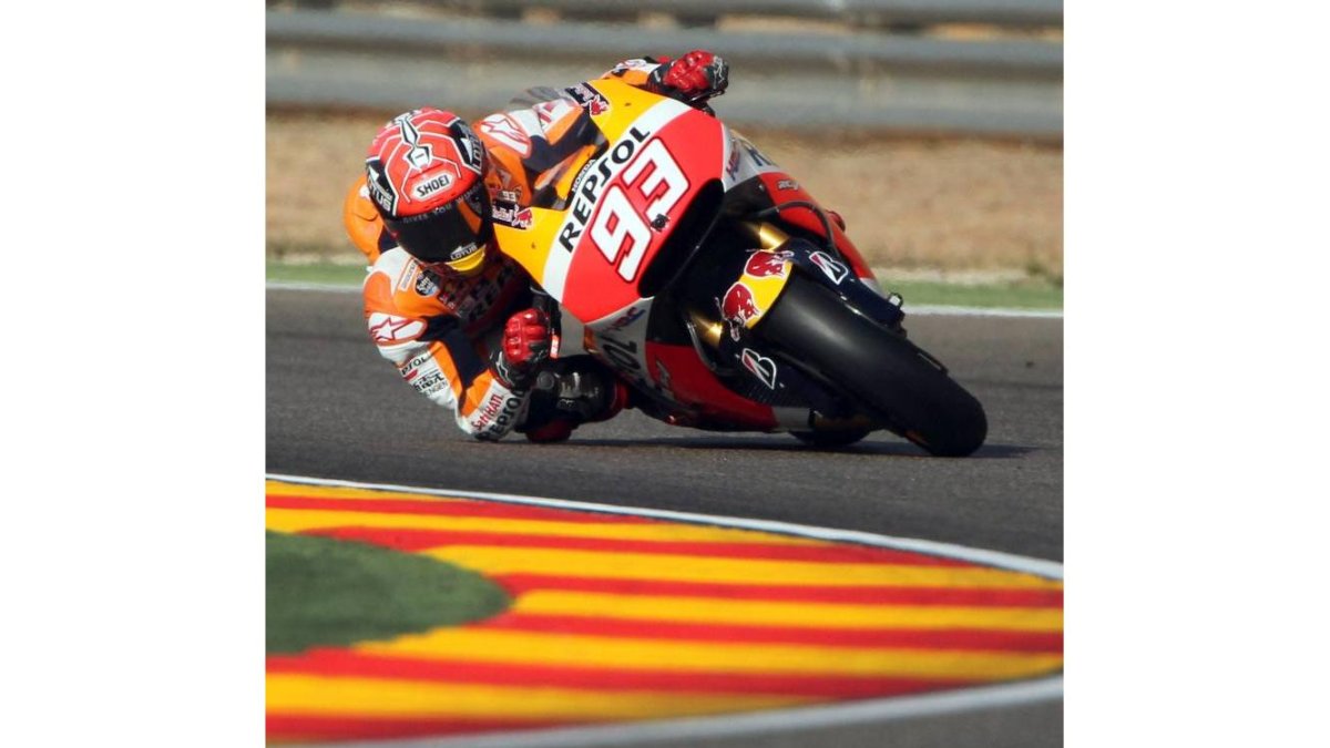 Marc Márquez (Repsol Honda Team) durante la tercera sesión de entrenamientos.