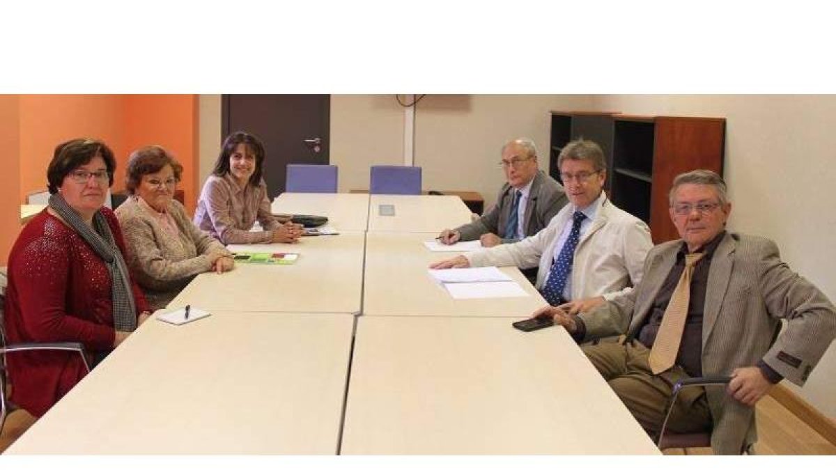 Un momento de la reunión en Valladolid.